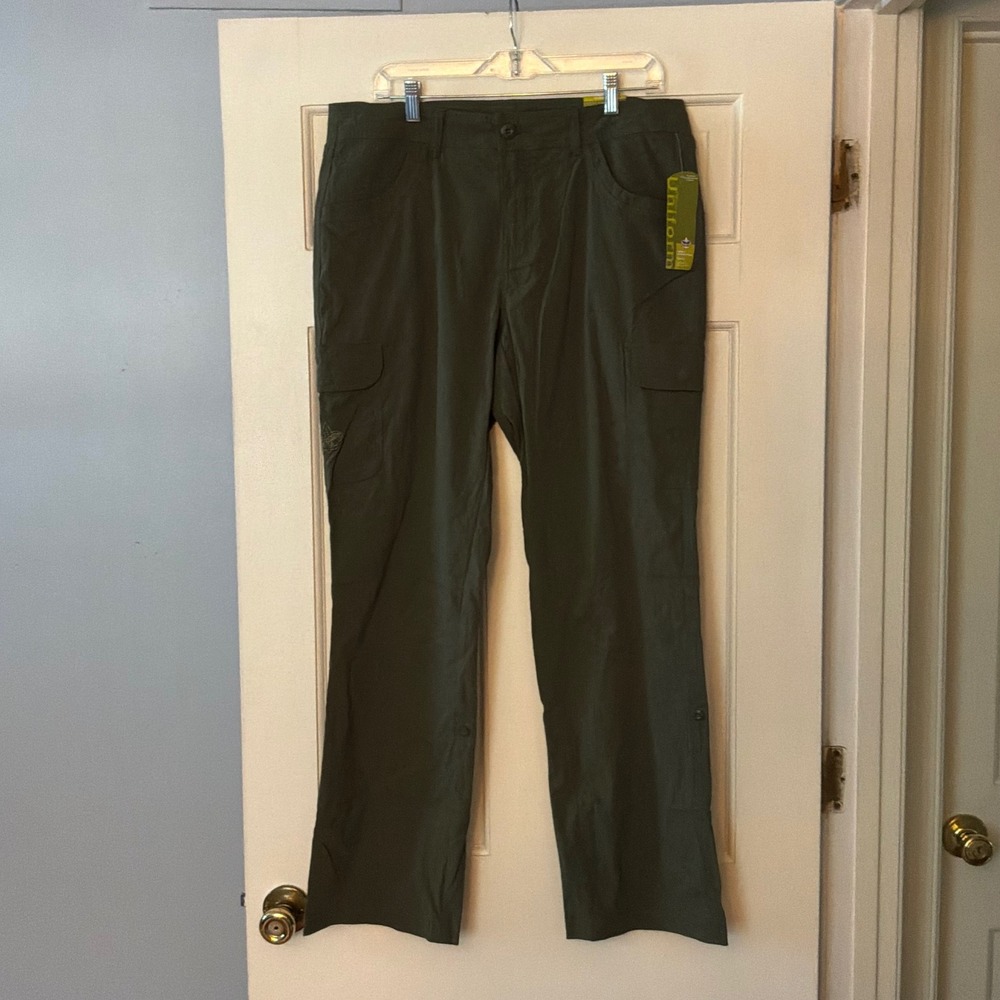 Boy Scouts of America BSA Womens Ladies Uniform Pants 12 NEW Green Scouting USA